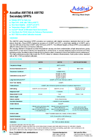 Thumbnail of document Data Sheet - AM176X Secondary SPRTs